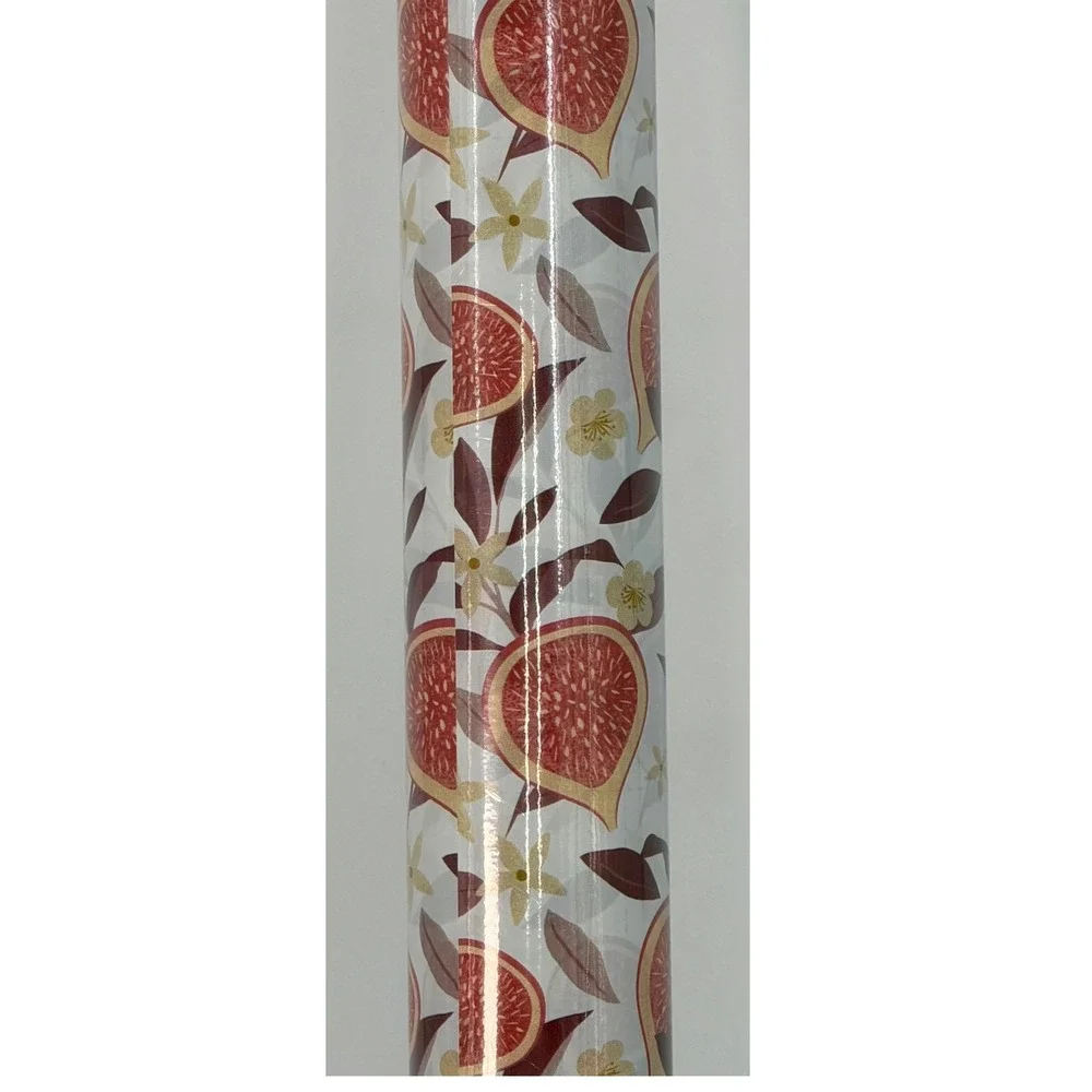 Etymology Heavyweight Gift Wrap Roll 100 SqFt Fig Floral Pattern Elegant 109-11